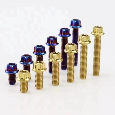 Titanium flange bolt with 6 Points for Automobile and Race Motorcycle
