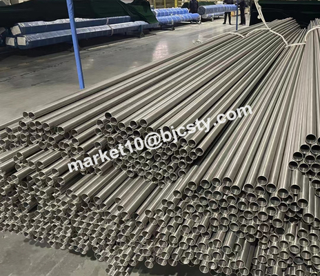 Grade 12 Titanium Welding Pipe Ti-0.8Ni-0.3Mo Heating Tube For Heat Exchanger