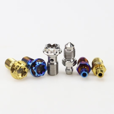 Titanium Gr5 Banjo Bolts Titanium Alloy Banjo Brake Screws for Motorcycle